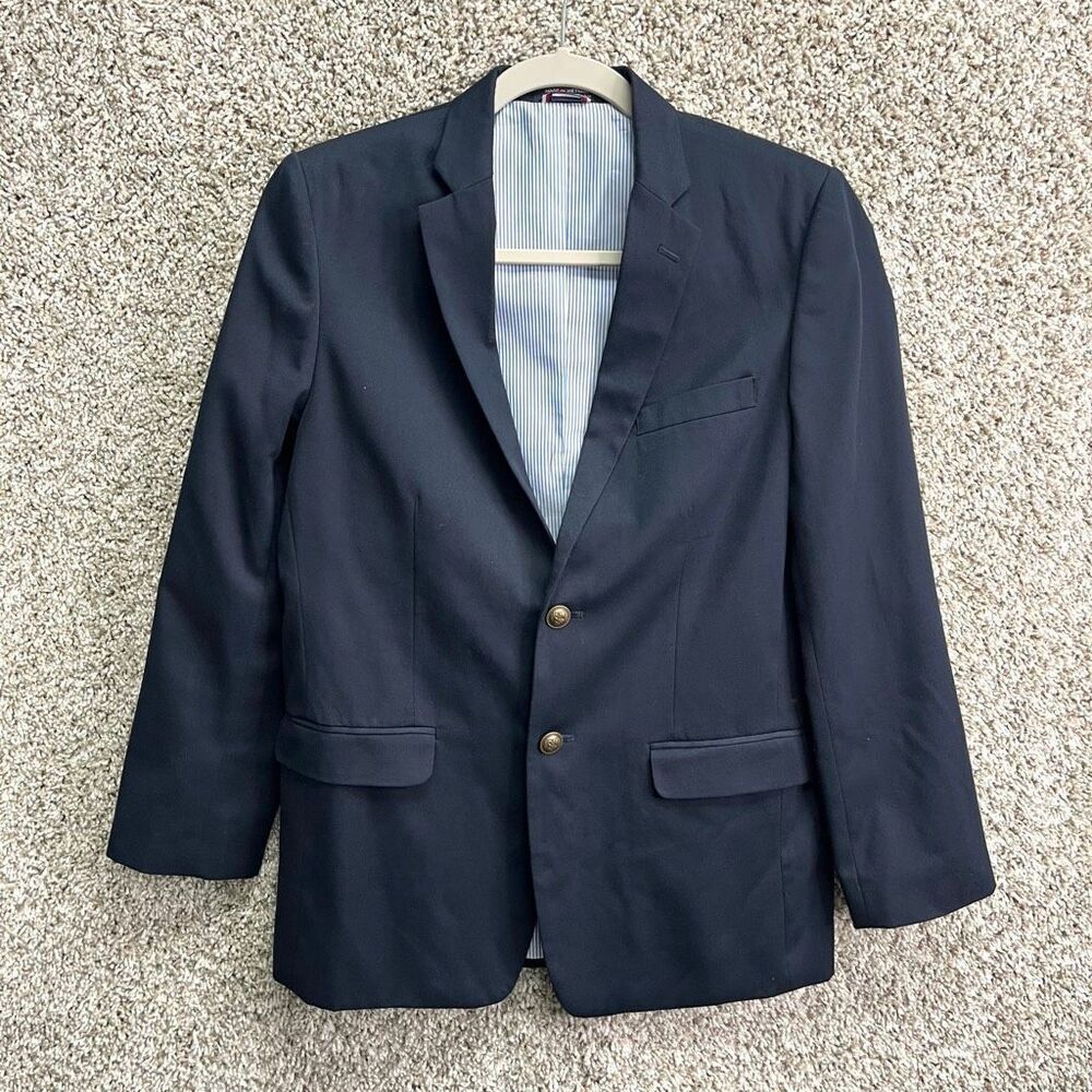 Tommy Hilfiger Blazer Boys 16 Navy‎ Blue 2 Button Blazer